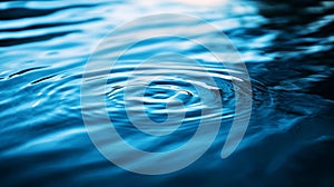 Blue Water Ripples Abstract Background Texture