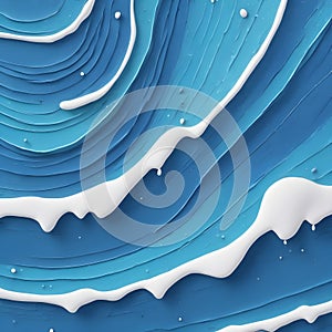 Blue water sea waves abstract vector background