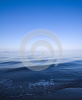 Blue water seascape background