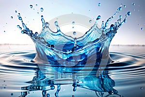 Blue Water Splash