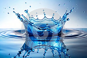 Blue Water Splash
