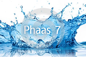 Blue water splash, phase #7