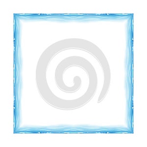 Blue water squareframe. Element for design