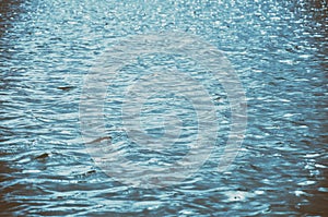 Blue water surface background texture