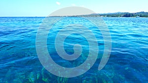 Blue Water Surface Close-up, Carribean Sea