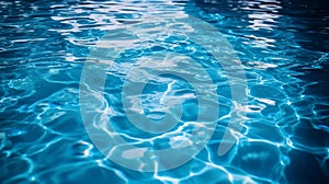 Blue Water Surface Ripples Sunlight Reflections