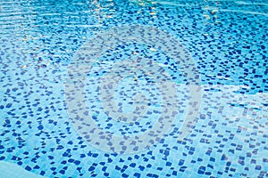 Blue Water swimming pool caustic texture with glare