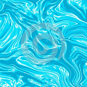 Blue water vector background. Abstract hand paint square stain backdrop