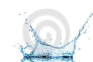 Blue water wave abstract background