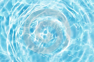 Blue water wave abstract or natural bubble texture background, hand soap, gel foam photography