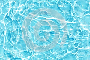 Blue water wave abstract or natural bubble texture, gel soap, background photography