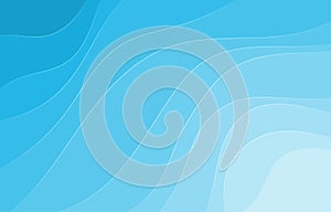 Blue water wave sea lines texture background banner vector