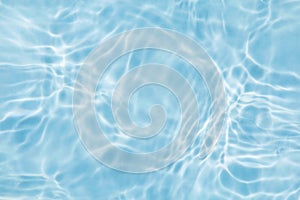 Blue water wave texture or natural ripple background