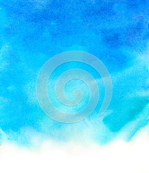 Blue watercolor background