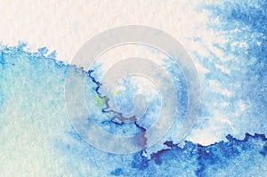 Blue watercolor background texture