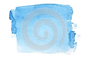 Blue watercolor brush strokes