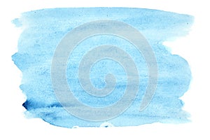 Blau Aquarell bürste die schläge 