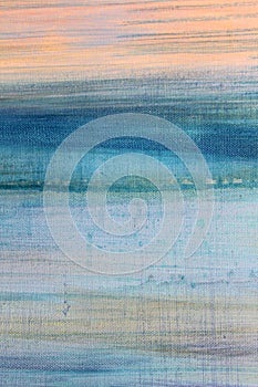 Blue Watercolor on Canvas 8