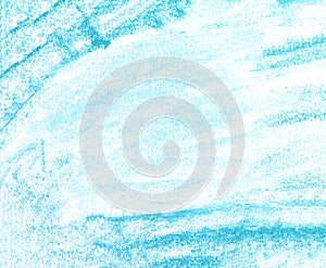 Blue watercolor paint background, lettering scrapbook sketch.