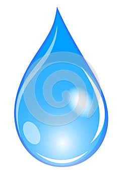 Blue waterdrop photo