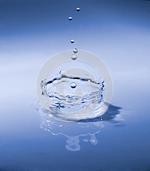 Blue waterdrop photo