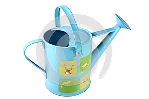 Blue watering can