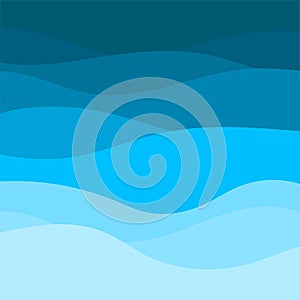 Blue wave abstract background