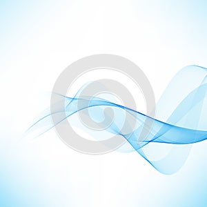 Blue wave.Abstract white background