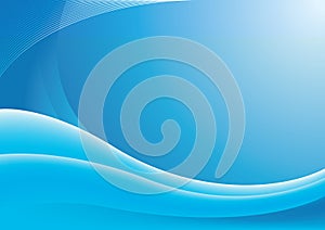 Blue wave background