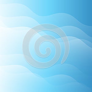 Blue wave concept abstract vector background
