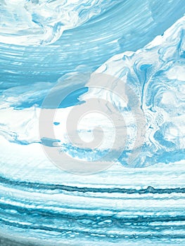 Blue wave fluid art  creative abstract hand painted background  marble texture  abstract ocean