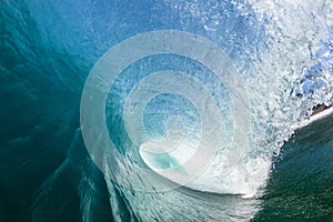 Blue Wave Hollow Tube Inside Swimming Water