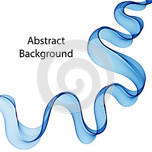 Blue Wave. Layout for advertising. Vector template for presentation, cover. eps 10