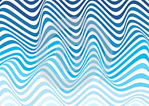 Blue wave lines zigzag concept abstract vector background