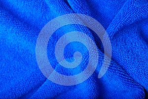 Blue wave microfiber fabric texture