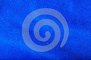 Blue wave microfiber fabric texture
