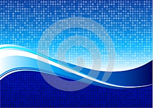 Blue wave pattern internet background