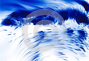 Blue wave in the sea, Abstract background ,soft and blur concept