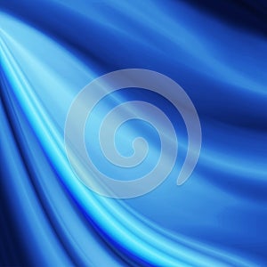 Blue wave silk fabric texture abstract background