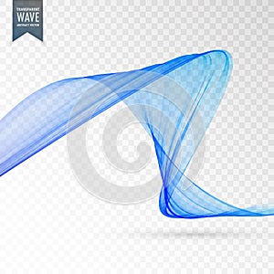 Blue wave transparent effect background