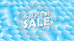 Blue wave vector abstract background flat design