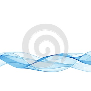 blue Wave. vector abstract illustration. layout for advertising. eps 10