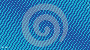 Blue Waves Abstract Background Banner with Diagonal Pattern and Modern Flat Design.Vector illustration