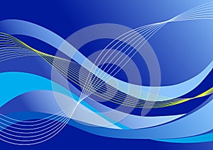 Blue waves background