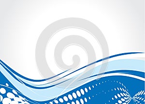 Blue waves background