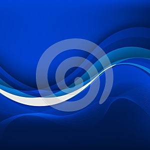 Blue waves Background. Vector Illustration