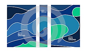 blue waves and lines vector design background banners templates digital, etc.