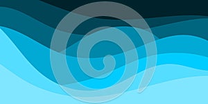 Blue waves pattern seamless background. Beach waves water flow curve abstract landscape