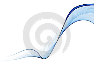 Blue wavy abstract background