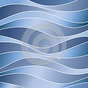 Blue wavy line stripe gradient background pattern